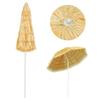 Beach Umbrella Natural 240 Cm Hawaiian Style