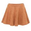 I Saw It First Womens/Ladies Faux Suede Pleated Skater Skirt