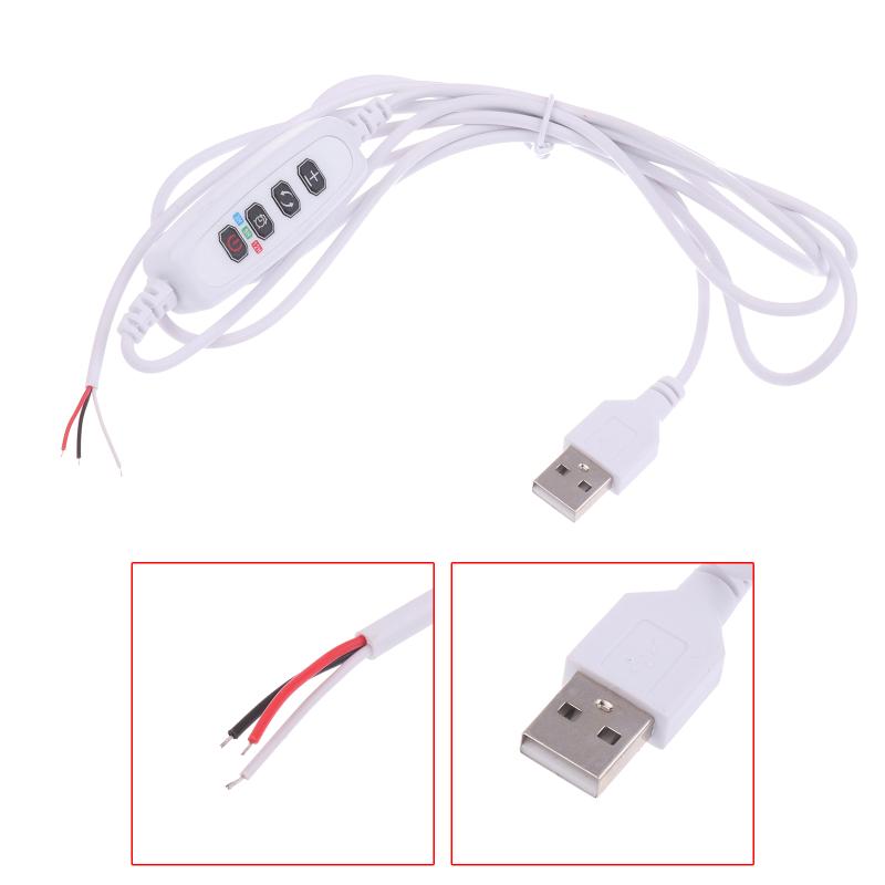 1/3/5Pcs Dc 5V Usb Clamp Plant Light Timing Control Cable Switch Line Plant Growth Light Live Broadcast Fill Light Control Wire