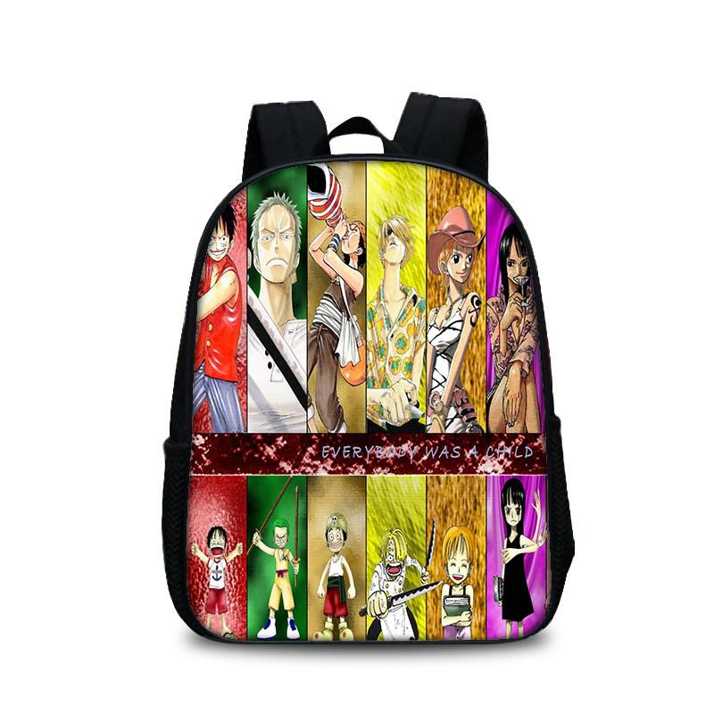 One Piece Backpack For Kids With Nylon Material And Adjustable Straps For School And Daily Use