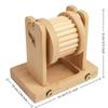 Wood Hamster Foraging Toy Non-Toxic Chew-Resistant Treat Dispenser Interactive Funny Hamster Wheel Forager Indoor Decor