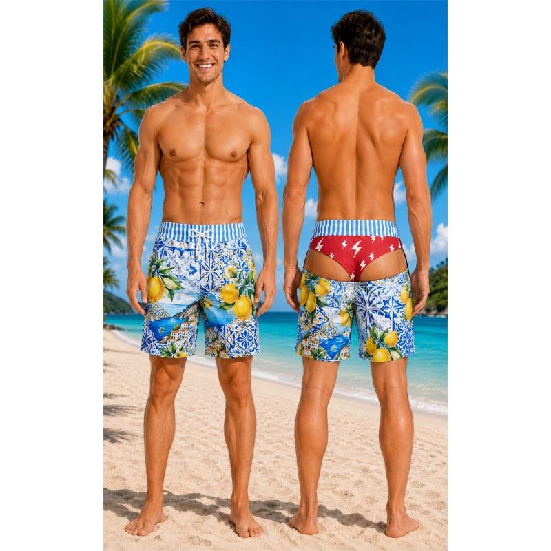 Pantalon de plage motif fesses factices amusant Décontracté 2026 Été Nouveau Homme Impression 3D Short de plage de vacances Cadeau de voyage pour hommes Shorts