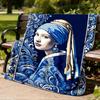 1pc Captain America Shield Outdoor Flannel Throw Blanket Soft, Cozy, Warm All Season, Machine Washable,