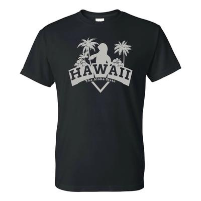 Hawaii Seal Arch - Hometown State Pride T Shirt - Black