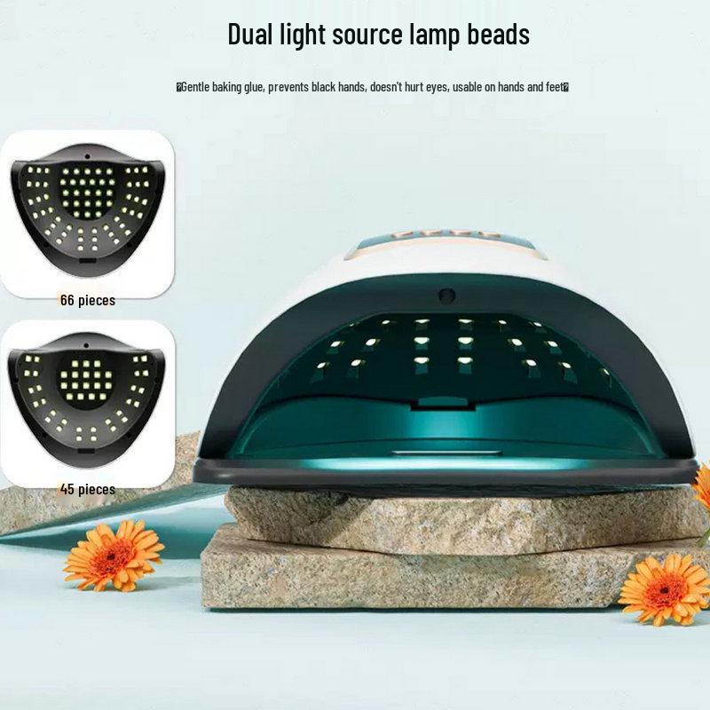 Smart Quick-Dry Nail Lamp for Salon Wearable Nails - No Blackening Hands, Light Therapy Curing Lamp