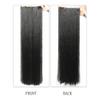 JINKAILI Synthetic 20-40 Inch Extra Long Straight Hair Extension 5 Clips Black Blonde Brown Red High Temperature Fake Hairpiece
