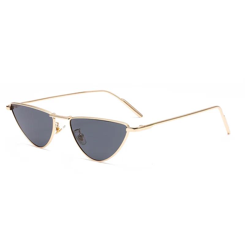 Cat Eye Sunglasses Luxury Brand Design Women Metal Triangle Sun Glasses Fashion Lady Shades UV400 Eyewear Oculos Gafas De Sol