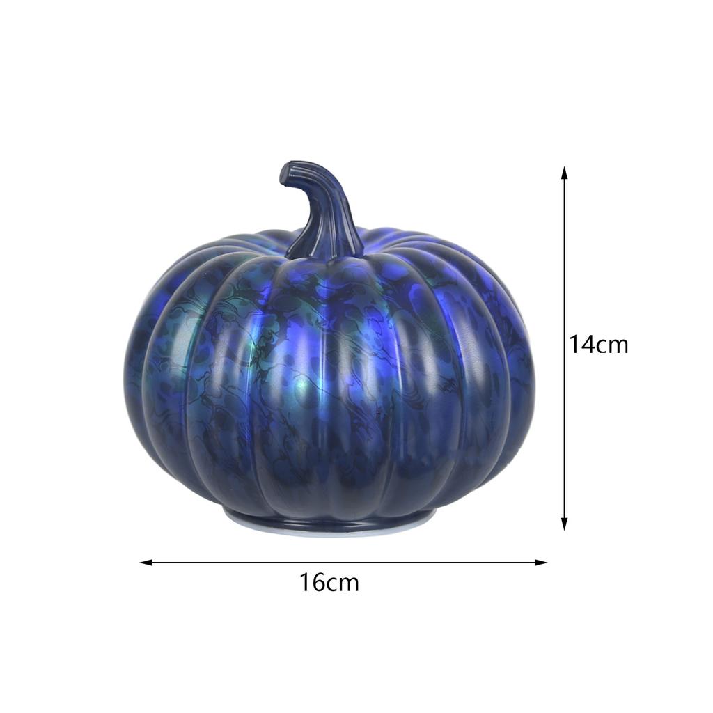 Glass Halloween Pumpkin Lamp Light Decoration Lantern LED Pumpkin Battery Operated for Halloween Party Gift Light Up Home Decor