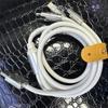 Cavo di Ricarica Rapida Tre-in-Uno in Lega di Zinco da 120W 6A con Luce