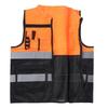 High Visibility Safety Vest Class 2 with Dual Tone Reflective Strips for Construction