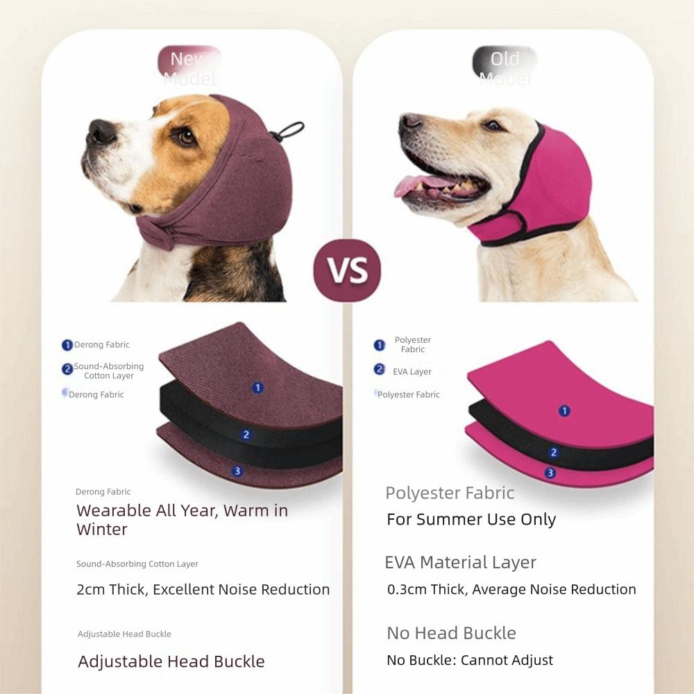 Adjustable Dog Calming Earmuff Elastic Dog Ear Cover Dog Anti-scare Scarf  Pet Supplies