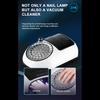 2-in-1-Nageltrockner, 126 W, Nagel-Phototherapie-Maschine, 60 W, Desktop-Nagelstaubsauger, Filter kann ausgetauscht werden