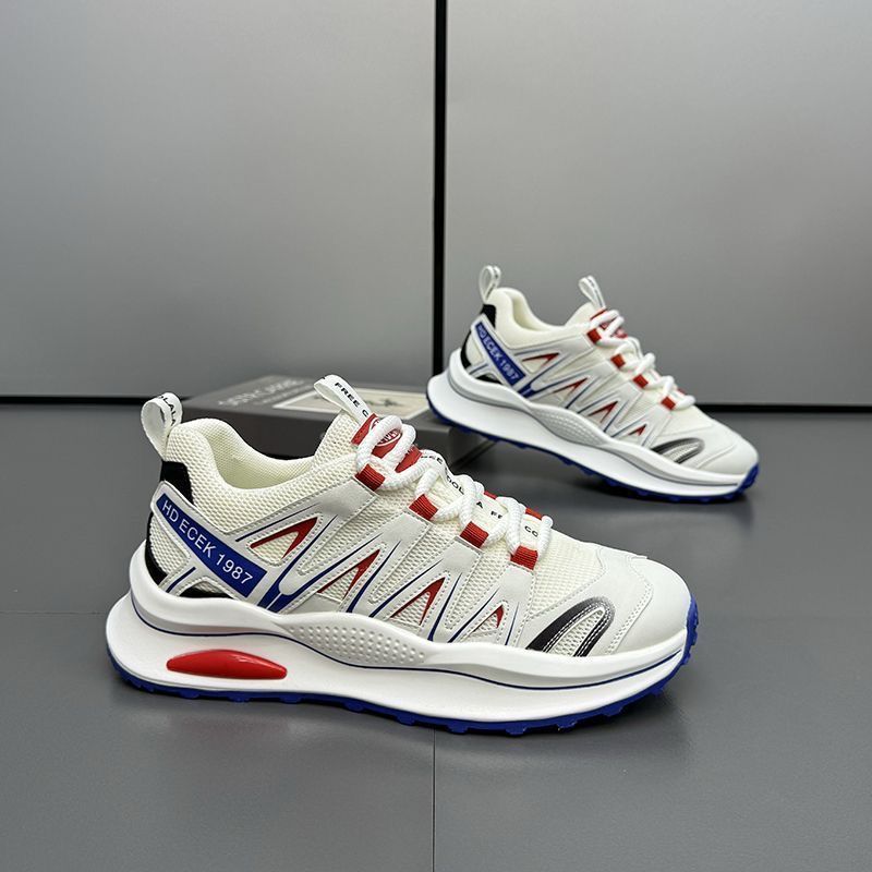 2025 men's shoes spring and autumn low-top soft-soled platform sports shoes Korean version versatile casual dad shoes live stream