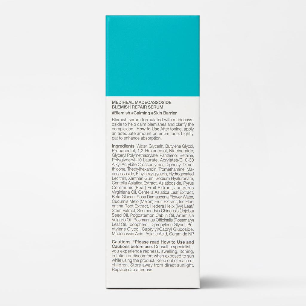 MEDIHEAL OFFICIAL Madecassoside Blemish Repair Serum 40ml, a skin care serum for preventing rough skin.