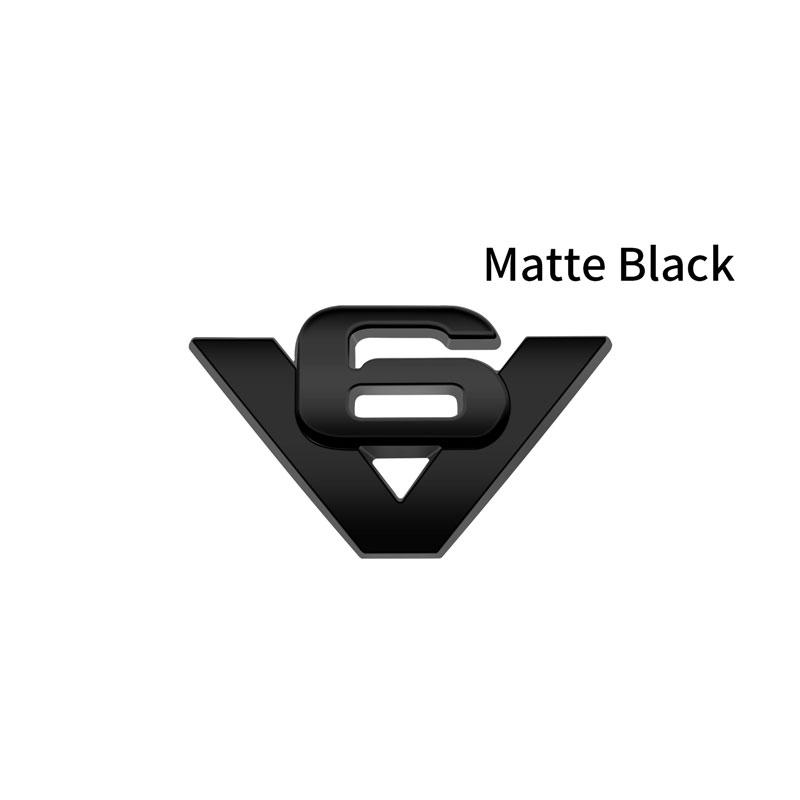 3D Car Styling Chrome Metal V6 V8 Logo Fender Body Side Naklejka Emblemat Odznaka Dla Uniwersalnych Akcesoriów Samochodowych Samochody