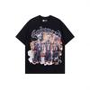 Godspeed Streetwear Unisex Bawełniany T-shirt Luźny Krótki Rękaw Okrągły Dekolt Casualowy Top