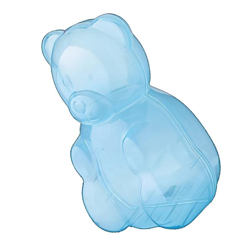 Transparent ABS Candy Bear Jar With Lid For Food Storage And Home Decoration Gummy Storage Container