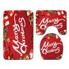 Christmas Bathroom Floor Mat Toilet Three-Piece Set