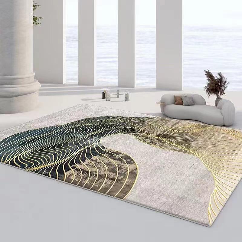 Covor Nordic Lux Luminos pentru Living, Covor pentru Întregul Pat, Măsuță de Ceai, Covor de Arie Mare, Covor de Casă din Flanel pentru Dormitor, Covor de Noptieră