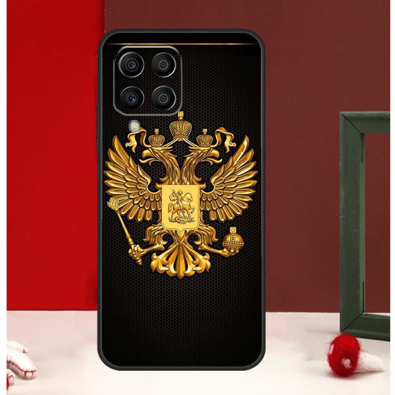 Russia Flag National Emblem Case For Samsung Galaxy M13 M53 M56 M52 M32 M16 M11 M21 M31 M35 M12 M14 M15 M36 M55 M34 M54
