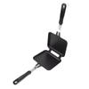 Square Frying Pan Aluminum Non Stick Pancake Pan Flipper Anti Scalding Handles Omelette Skillet Indoor & Outdoor