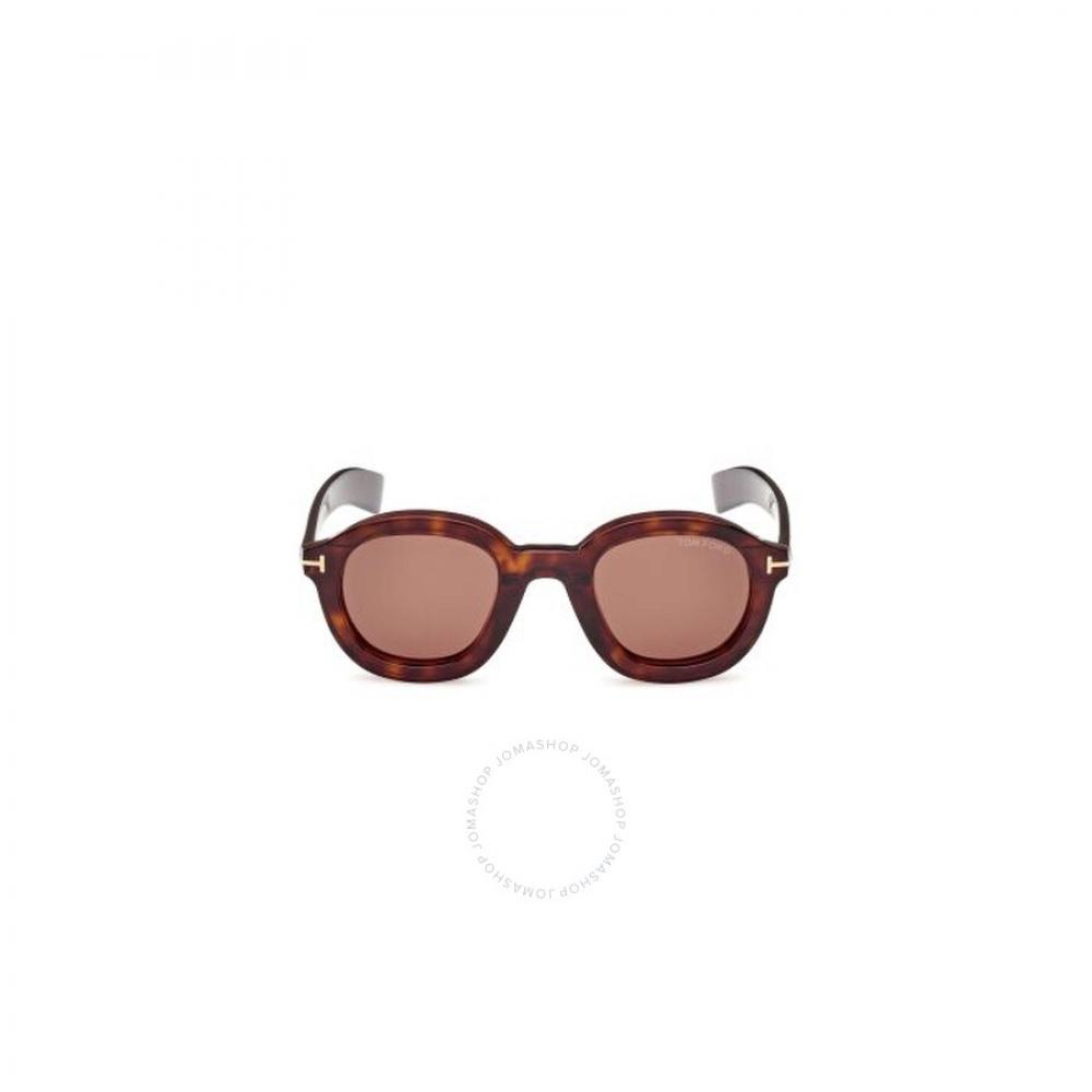

Tom Ford Raffa Brown Oval Men s Sunglasses FT1100 52E 46