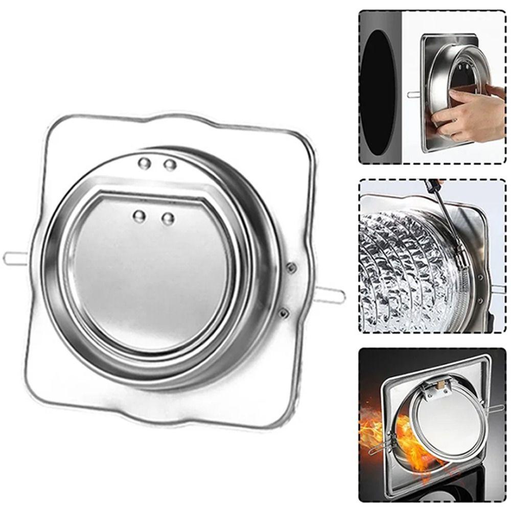 Fireproof Range Hood Pipe Check Valve  Kitchen Fresh Air Ventilation System