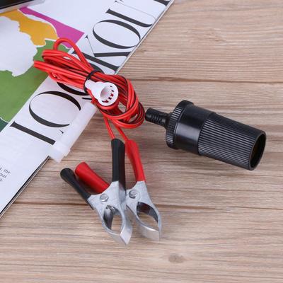 1PC Car Battery Clips Red Black Cigarette Lighter Adapter Insulated Alligator Clamps Car Repair Accessories