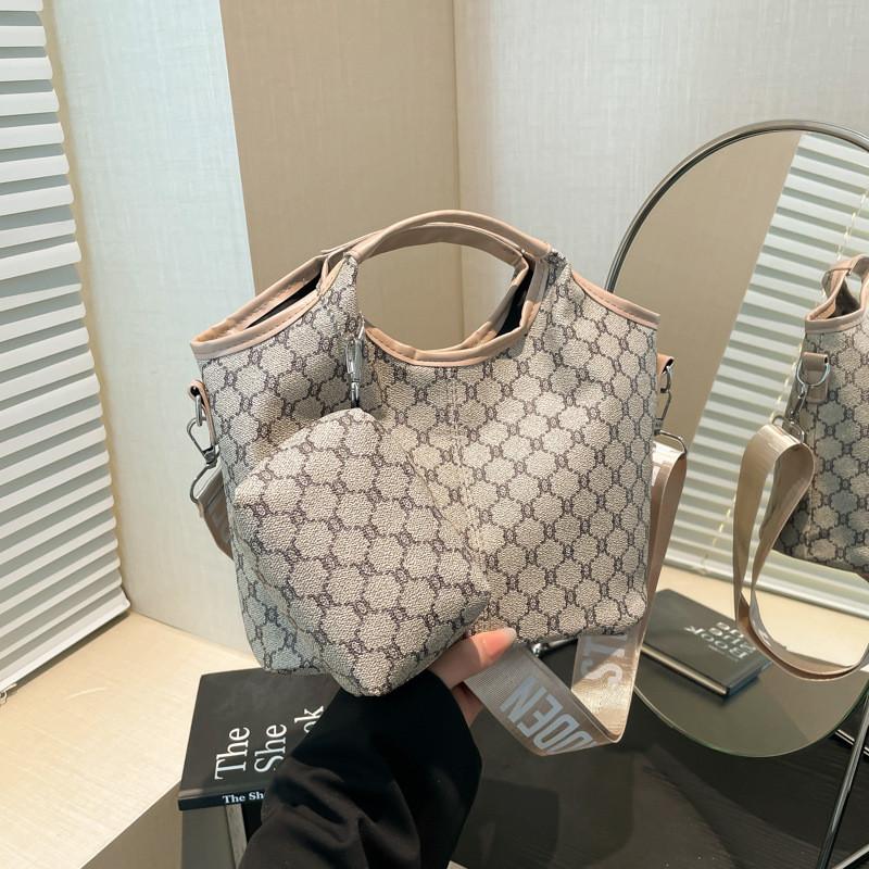 Mother Shoulder Fashion Bag With Shoulder Strap Letter Print And Pattern Retro