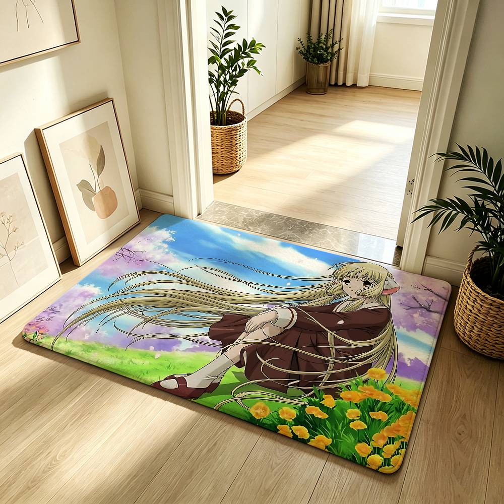 Anime C-chobits Carpet Bathroom Anti-slip Mat Door Mat Home Decoration Mat Entrance Door Mat Scratch-resistant Door Mat