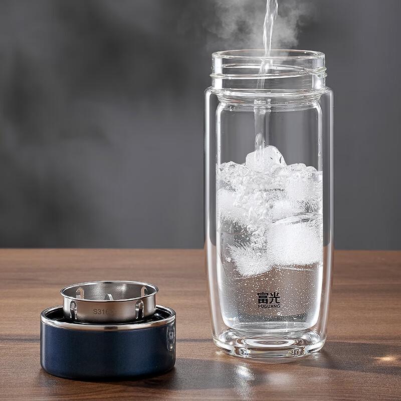 Fuguang Mingcai Double-Layer Glass Cup