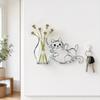Cat Whiskers Holder Refrigerator Magnet, Transparent Cat Furs Keepsake Vase Fridge Magnet, Pet Memorial Decoration for Home, Kitchen