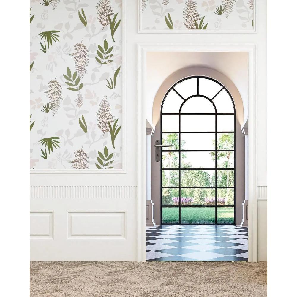 Floral Peel and Stick Wallpapers Modern Leaf Contact Paper Wardrobe Renovation Self Adhesive Wallpaper for Bathroom Wall Decor