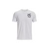 Under Armour Letter Print Crew Neck Short Sleeve T-Shirt Men Tops White 1376972-100