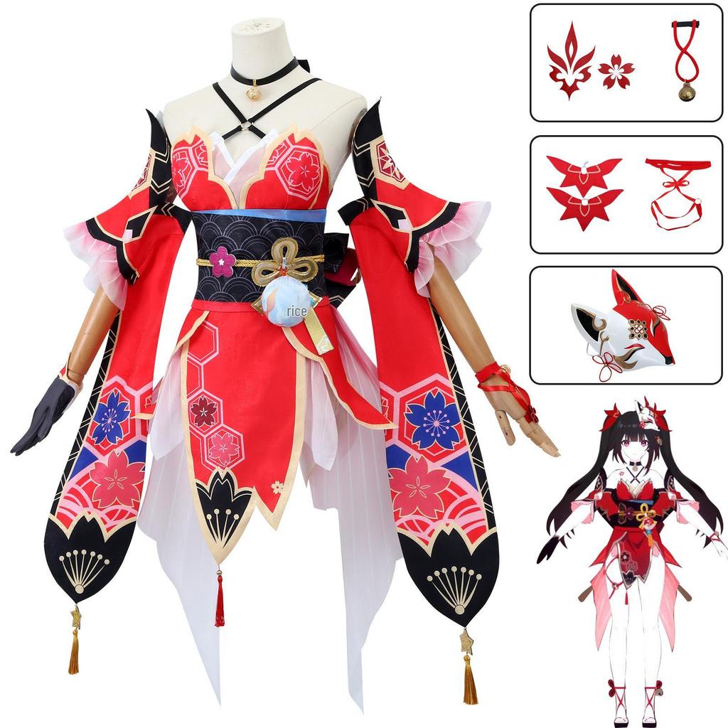 Yimeng Honkai Star Rail Himeko Cosplay Costume - Masked Fool Anime Outfit