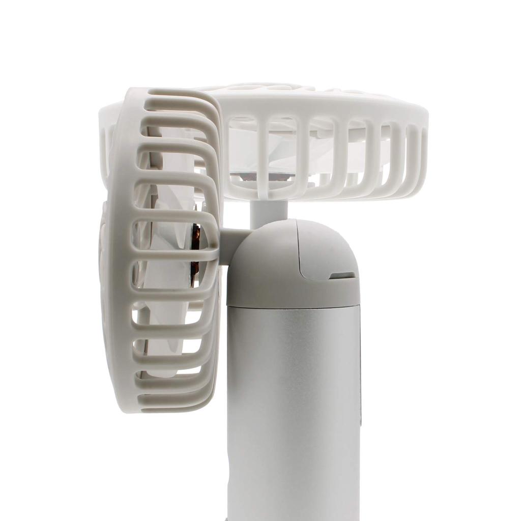 Fujimoto Dengyo Mist Fan Aroma Compatible Portable Fan with Mist Function Silver Small OFH-03SV