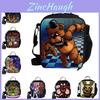Large Capacity Five Nights At Freddy's 3d Printed Insulated Lunch Bag For Versatile Use