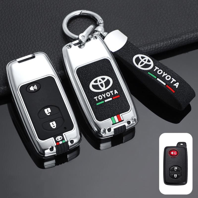 For Toyota 2026 Hot Hub Caps Zinc Alloy Car Smart Remote Key Cover Case Protector Shell For Toyota Camry Highlander Crown Prado