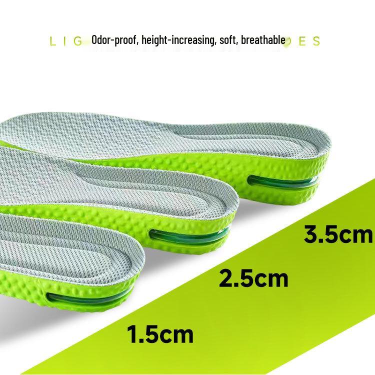 Air Cushion Height Boost Insoles: Shock-Absorbing, Comfortable, Invisible, Full-Length, Non-Collapsible, Odor-Proof, Unisex Model