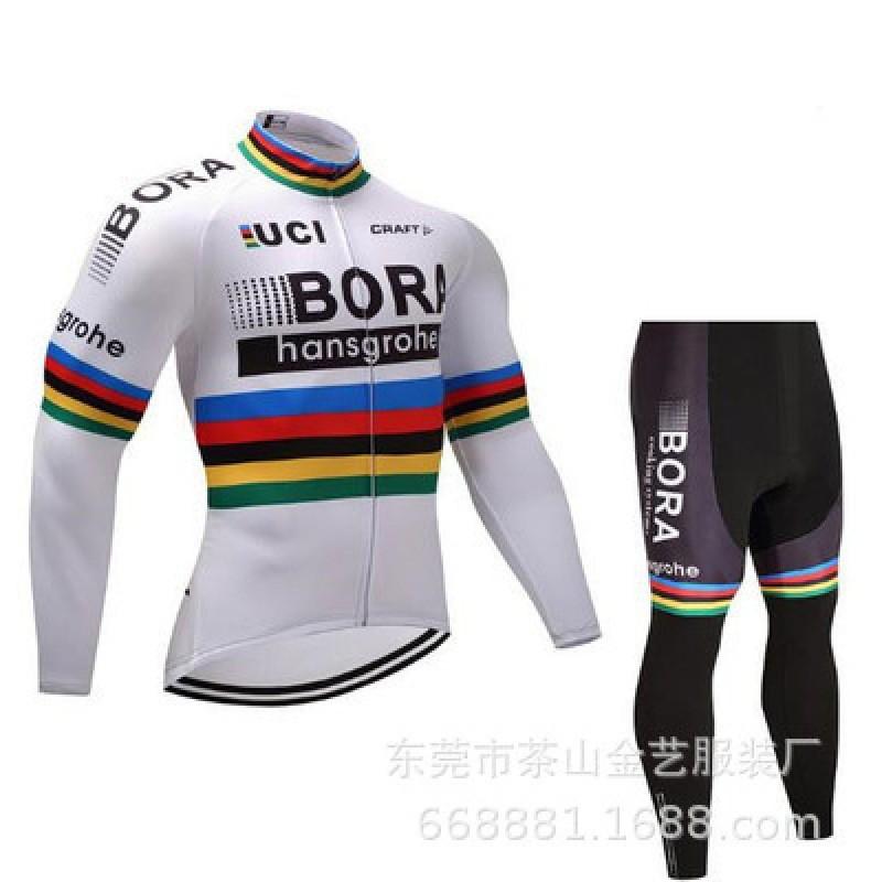 Mens Cycling Jersey Shorts Set Breathable Quick-Dry Elastic Pro Team Style Riding Gear