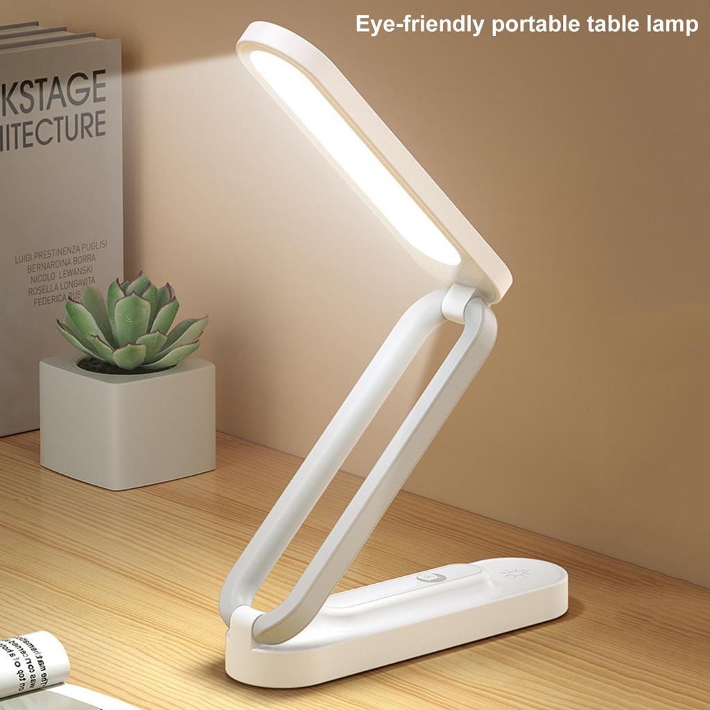 Foldable LED Desk Lamp Dimmable USB Rechargeable Night Light for Office
