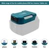 Charger Adapter For Makita For Dewalt For Milwaukee 18V 20V Li-ion With USB Type-C Battery Holder Fast Charging