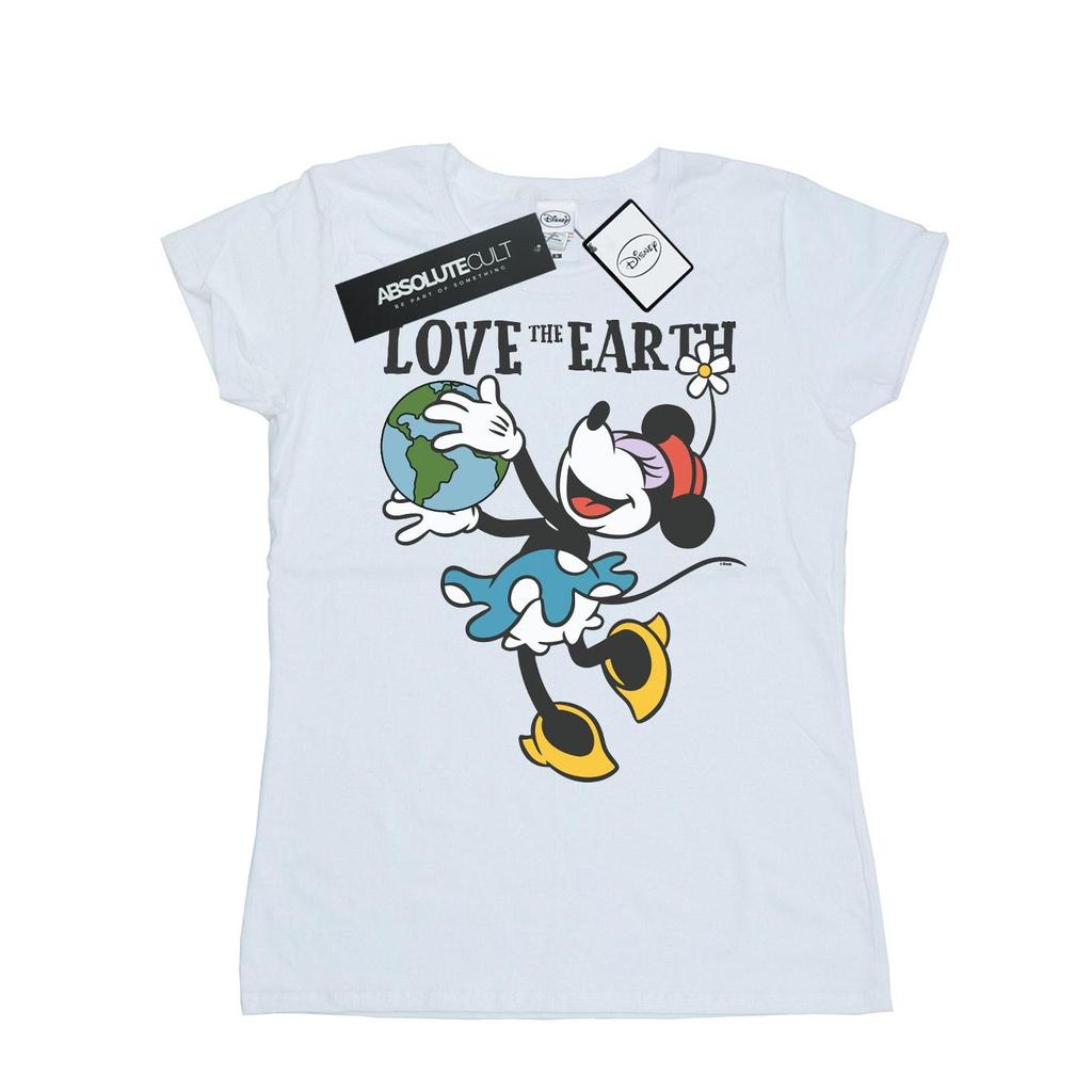 Disney Womens/Ladies Mickey Mouse Love The Earth Cotton T-Shirt