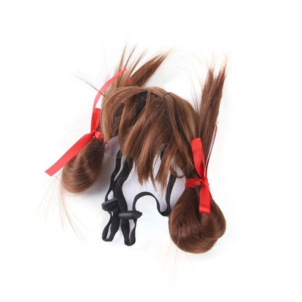 

Пальто Худи Рождественская одежда Косплей наряды для питомцев Парик для питомца Шапочка-парик Шляпа Костюм для питомца Аксессуары для кошек Style 4