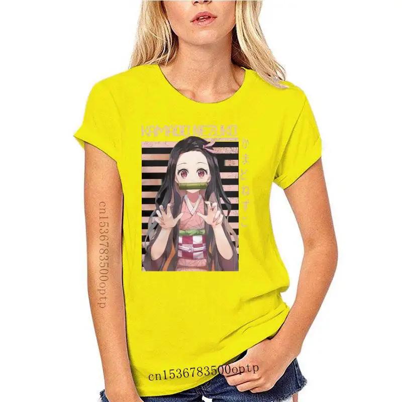 

Новые футболки Kamado Nezuko, мужские хлопковые футболки Demon Slayer Kimetsu No Yaiba Tanjirou, футболка с аниме Манга, рубашка для фитнеса XXXXXL жёлтый