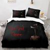 3D Print Siren Head Bedding Set Duvet Cover Sheet Printed Bed Set Pillowcase Bed Full Queen King Size Comforter Bedroom