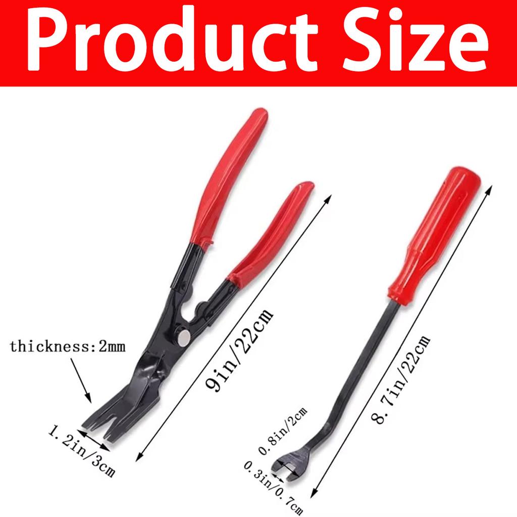 Fastener Remover Car Trim Rivet Removal Pry Tool Repair Kit For Automotive Door Panel,upholstery,dashboard,plastic Fasteners
