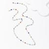 Elegant Handmade Beads Necklace Beads Jewelry Long Body Chain Metal Texture Multifuntional Neck Chain for Fashion Lovers