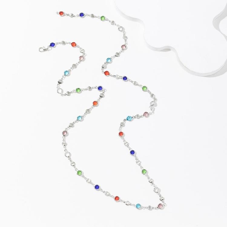 Elegant Handmade Beads Necklace Beads Jewelry Long Body Chain Metal Texture Multifuntional Neck Chain for Fashion Lovers