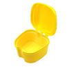 Dentures Case Portable Soaking Denture Bath Box with Strainer Basket Invisible Brace Retainer Mouth Guard Dental Aligner Container Holder
